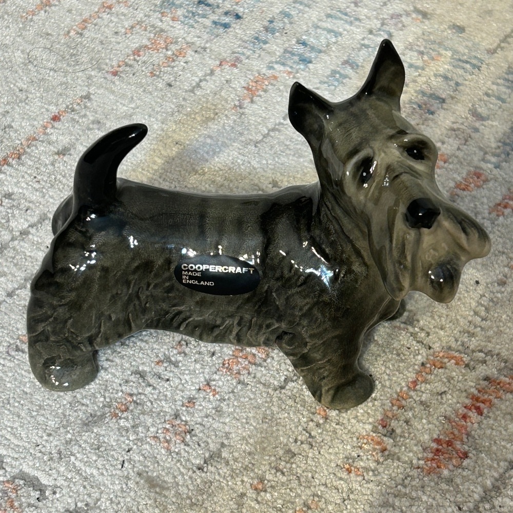 Porcelain Scottie Dog by Coopercraft - Made in English